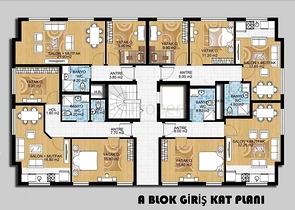2+1 und 3+1 Wohnungen in der Wohngegend Gebizli - Antalya 