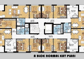 2+1 und 3+1 Wohnungen in der Wohngegend Gebizli - Antalya 
