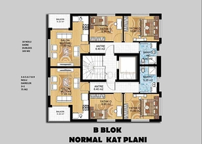 2+1 und 3+1 Wohnungen in der Wohngegend Gebizli - Antalya 