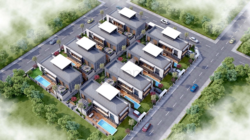 5+2-Villen im Stadtteil Doshemealty - Antalya 