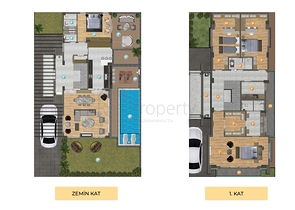 5+2-Villen im Stadtteil Doshemealty - Antalya 