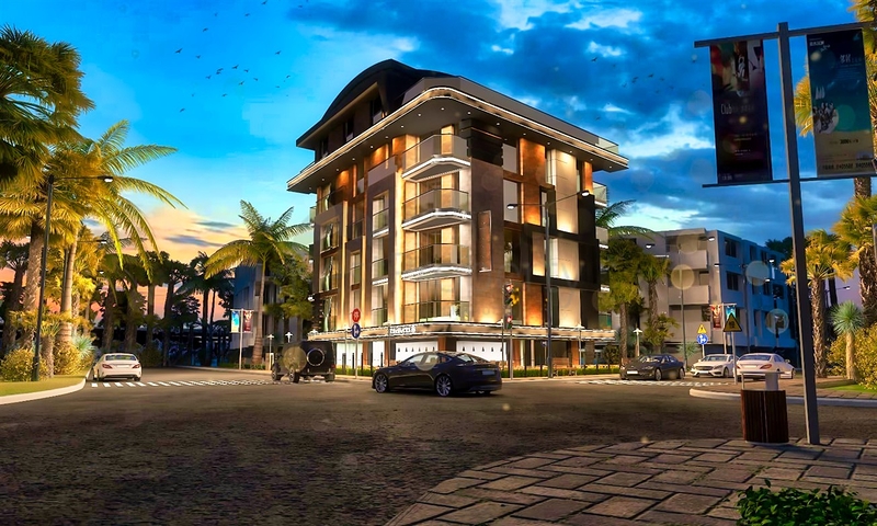 4+1 Wohnungen in der Wohngegend Persimmon - Antalya