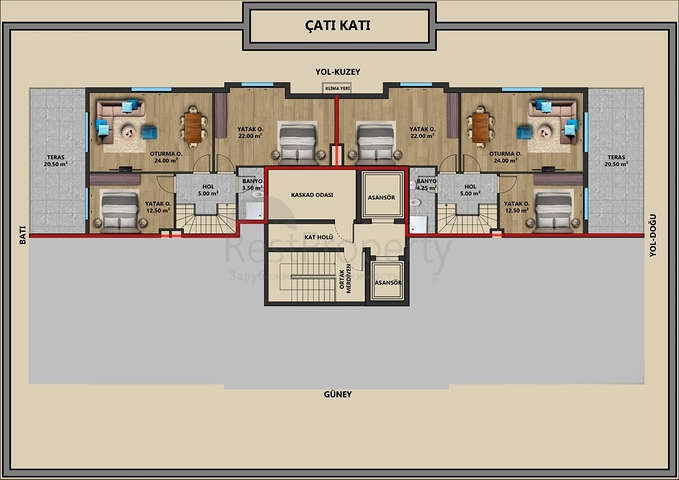 Investitionsprojekt im Zentrum von Antalya 