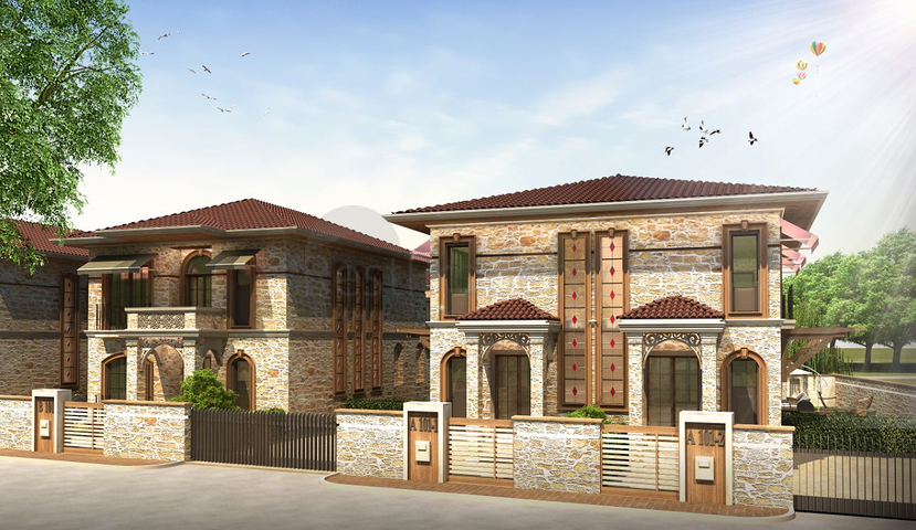 4+1-Villen im Stadtteil Doshemealty - Antalya 