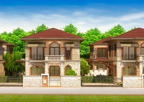 4+1-Villen im Stadtteil Doshemealty - Antalya 