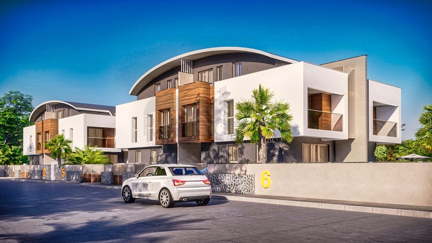 Villen in einem Komplex mit 5+1 Grundrissen in der Region Doshemealty - Antalya 