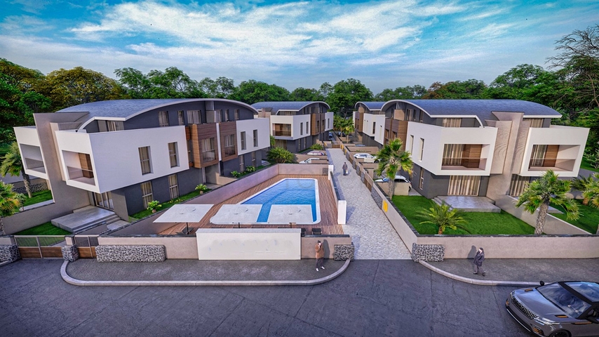 Villen in einem Komplex mit 5+1 Grundrissen in der Region Doshemealty - Antalya 