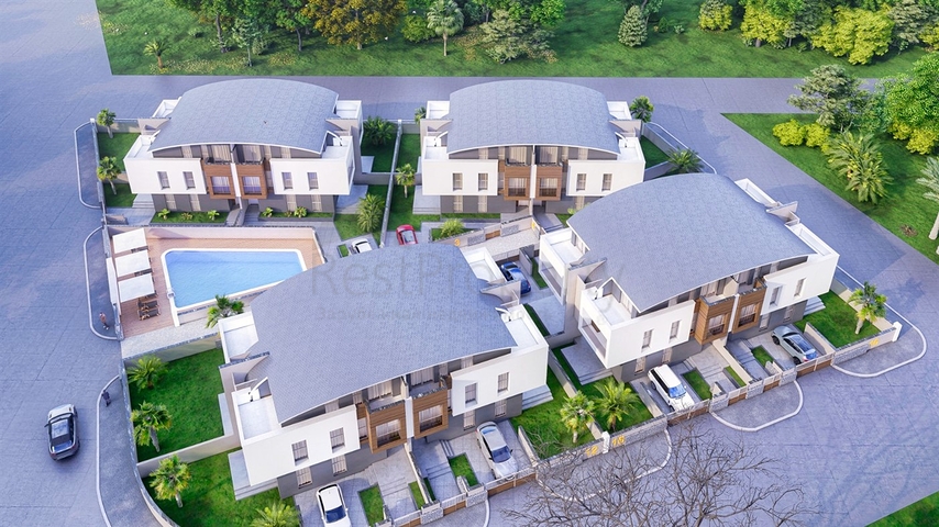 Villen in einem Komplex mit 5+1 Grundrissen in der Region Doshemealty - Antalya 