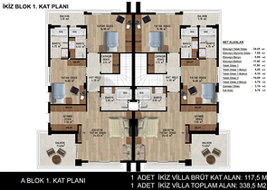 4+1- und 6+1-Villen in der Region Doshemealty - Antalya 
