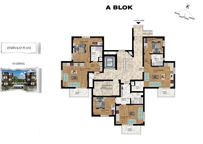 Wohnungen planen 1+1,2+1 im Stadtteil Kepez - Antalya 