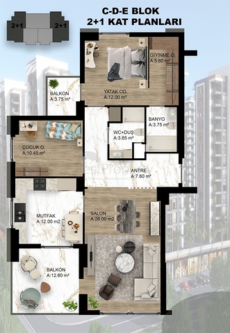 Investitionsprojekt in der Region Doschemealta - Antalya