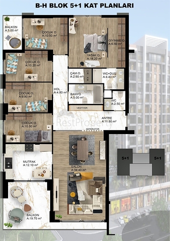 Investitionsprojekt in der Region Doschemealta - Antalya