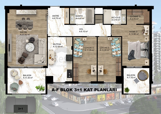 Investitionsprojekt in der Region Doschemealta - Antalya