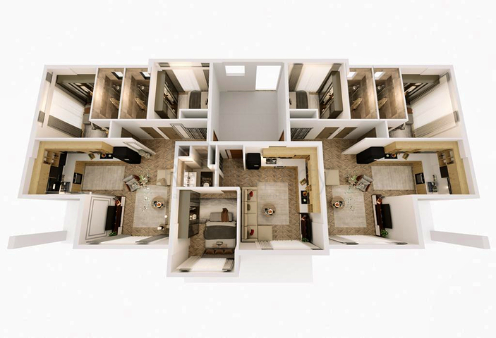 2+1-Apartments im Stadtteil Belek - Antalya  