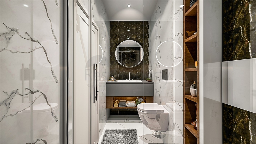 Apartments mit 2+1 , 4+1 und 5+1 Duplex im Zentrum von Antalya 