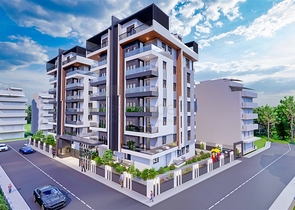 Apartments mit 2+1 , 4+1 und 5+1 Duplex im Zentrum von Antalya 