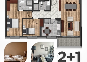 Wohnungen planen 1+1 2+1 im Stadtteil Kepez - Antalya 