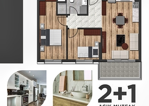 Wohnungen planen 1+1 2+1 im Stadtteil Kepez - Antalya 