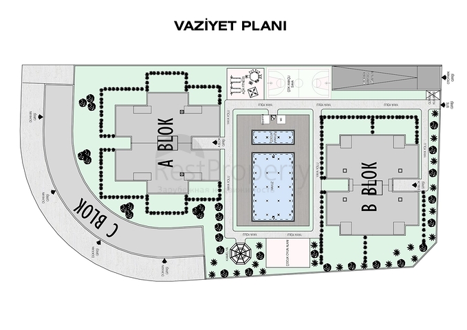 Investitionsprojekt im Wohnbezirk Altyntasch - Antalya 