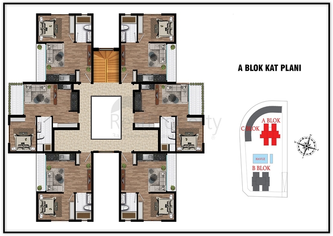 Investitionsprojekt im Wohnbezirk Altyntasch - Antalya 