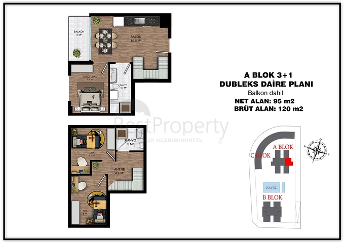 Investitionsprojekt im Wohnbezirk Altyntasch - Antalya 