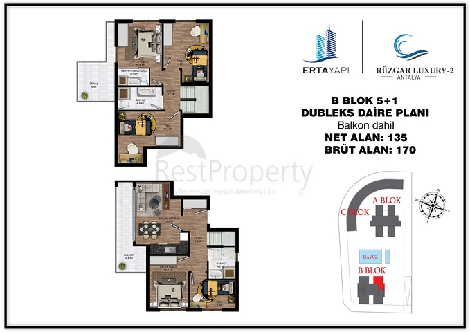 Investitionsprojekt im Wohnbezirk Altyntasch - Antalya 