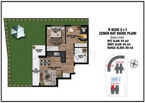 Investitionsprojekt im Wohnbezirk Altyntasch - Antalya 