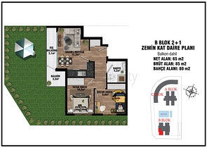 Investitionsprojekt im Wohnbezirk Altyntasch - Antalya 