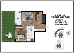 Investitionsprojekt im Wohnbezirk Altyntasch - Antalya 