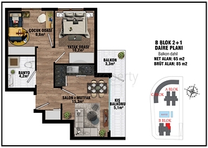 Investitionsprojekt im Wohnbezirk Altyntasch - Antalya 