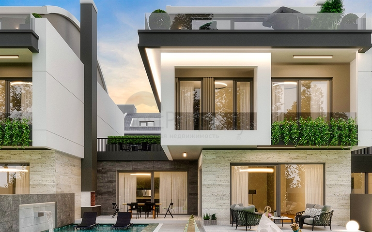 5+1-Villa in der exklusiven Gegend von Doshemealty - Antalya 