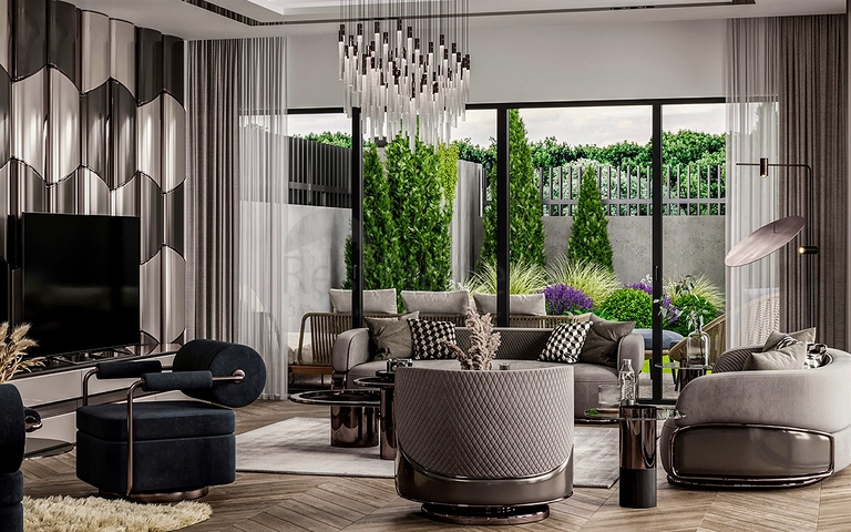 5+1-Villa in der exklusiven Gegend von Doshemealty - Antalya 