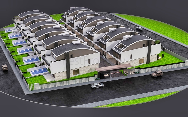 5+1-Villa in der exklusiven Gegend von Doshemealty - Antalya 