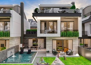 5+1-Villa in der exklusiven Gegend von Doshemealty - Antalya 