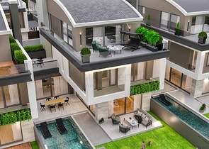 5+1-Villa in der exklusiven Gegend von Doshemealty - Antalya 