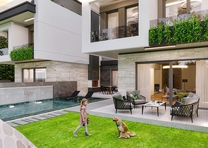 5+1-Villa in der exklusiven Gegend von Doshemealty - Antalya 