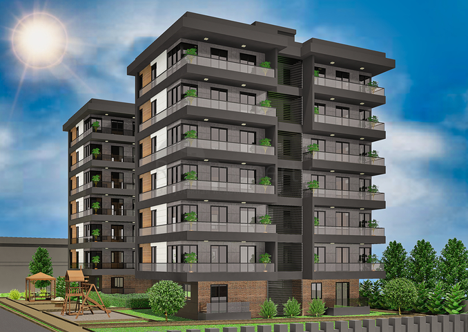 3+1-Apartments im Stadtteil Kepez - Antalya 