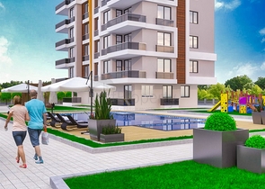 3+1-Apartments im Stadtteil Kepez - Antalya 