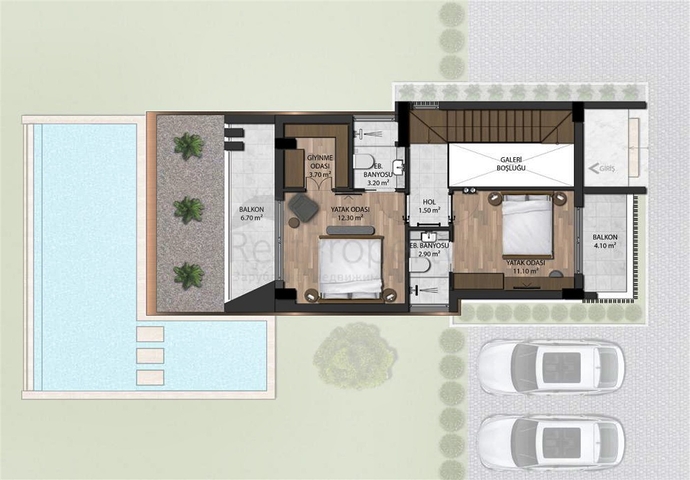 3+1-Villen im angesehenen Stadtteil Kemer - Antalya  3+1-Villen im angesehenen Stadtteil Kemer - Antalya