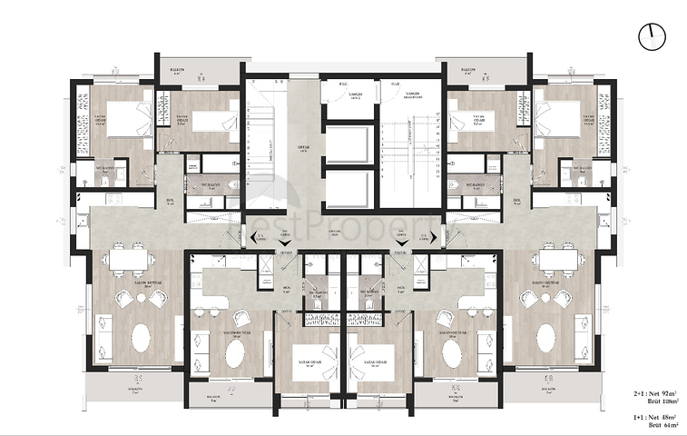 1+1 und 2+1 Wohnungen in Altyntasch - Antalya 