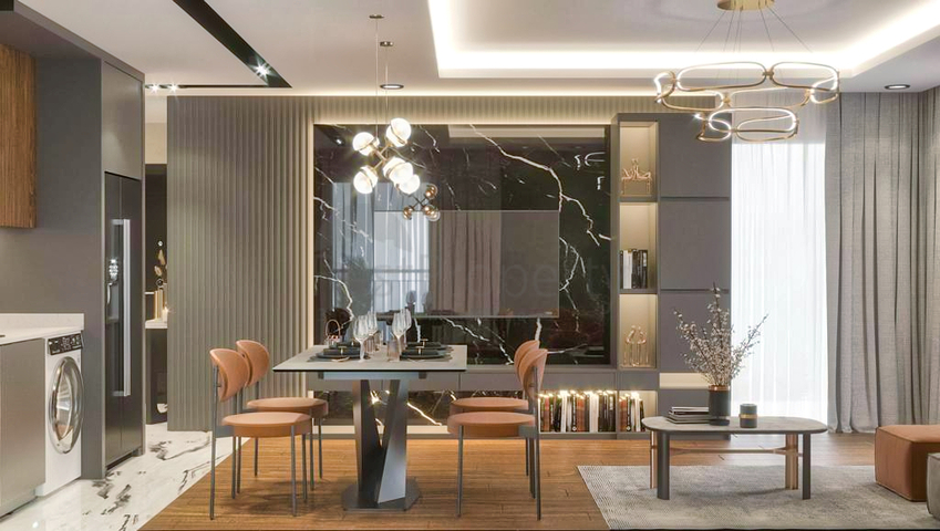 2+1-Apartments im Wohnbezirk Altyntasch - Antalya 