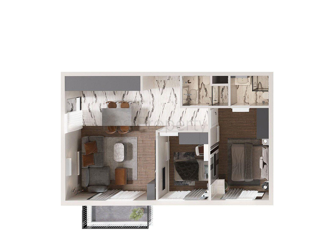 2+1-Apartments im Wohnbezirk Altyntasch - Antalya 