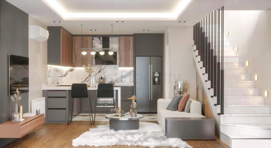 2+1-Apartments im Wohnbezirk Altyntasch - Antalya 