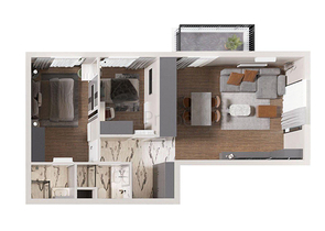 2+1-Apartments im Wohnbezirk Altyntasch - Antalya 