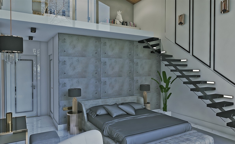 Komplex von 4+1-Villen im Stadtteil Deszemealty - Antalya