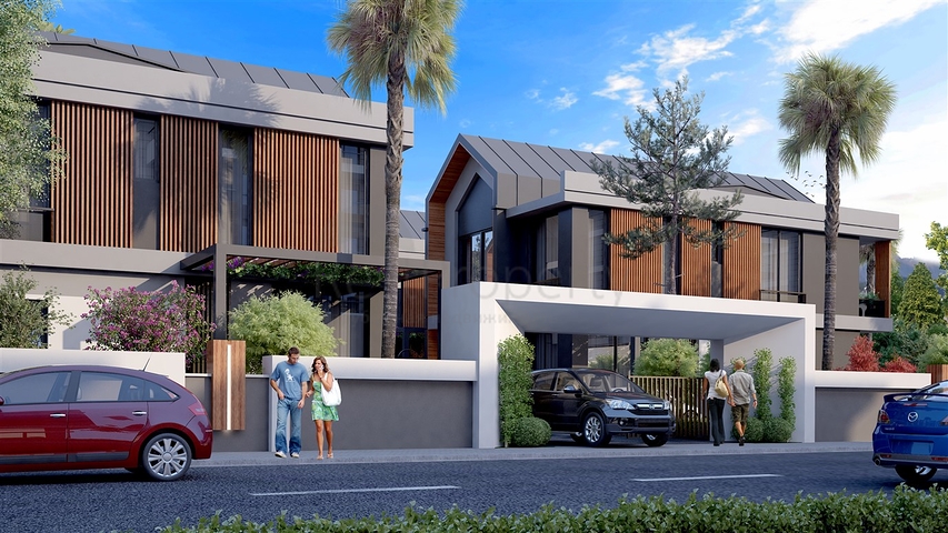 Komplex von 4+1-Villen im Stadtteil Deszemealty - Antalya