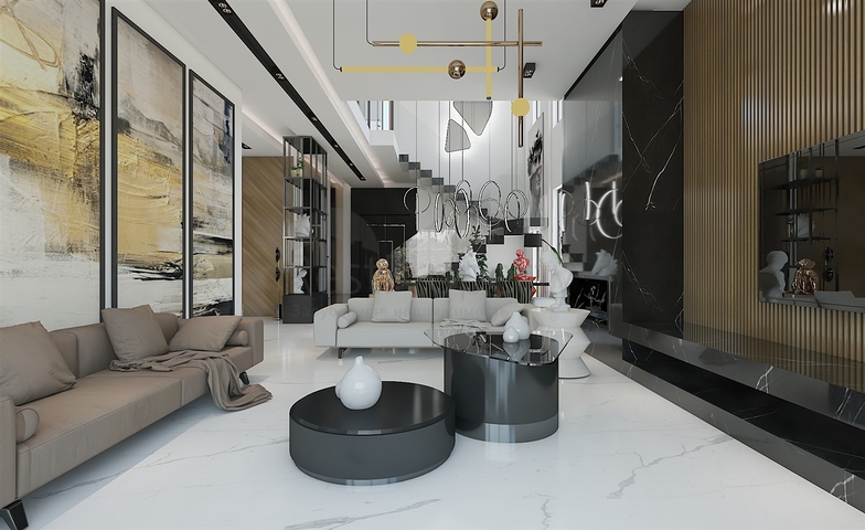 Komplex von 4+1-Villen im Stadtteil Deszemealty - Antalya