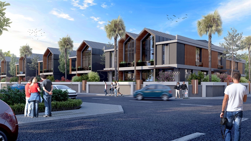 Komplex von 4+1-Villen im Stadtteil Deszemealty - Antalya