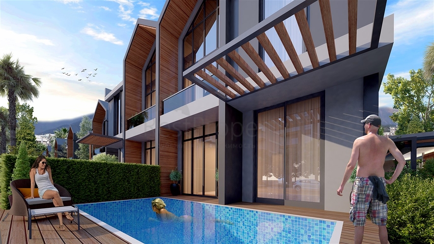 Komplex von 4+1-Villen im Stadtteil Deszemealty - Antalya