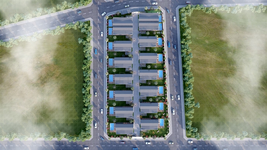 Komplex von 4+1-Villen im Stadtteil Deszemealty - Antalya